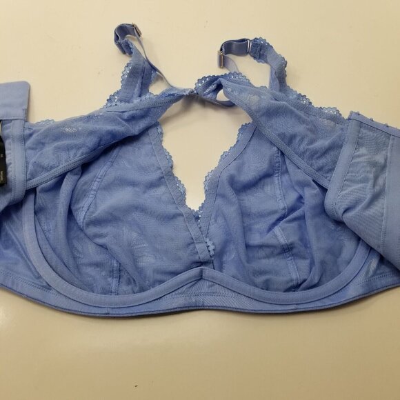 INC International Concept Women's Lace Halter Back Bralette Yacht Blue Sz 3X-NWT - Picture 6 of 9